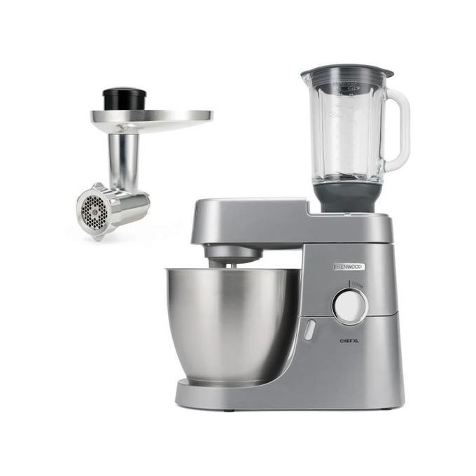  Kenwood Robot Pétrin  pâtissier Chef XL 6,7L Blender + Hachoir métal -  KVL4170S -