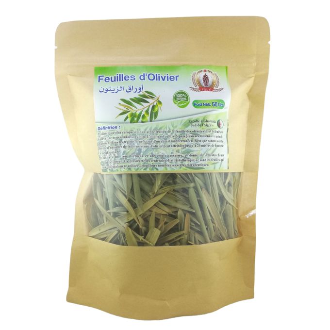  Plante Feuilles d'Olivier Sèche sac 50 Gr