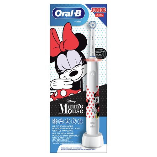  Oral B Brosse à Dents Electrique Rechargeable Pro Disney Minie Mousse 6+x