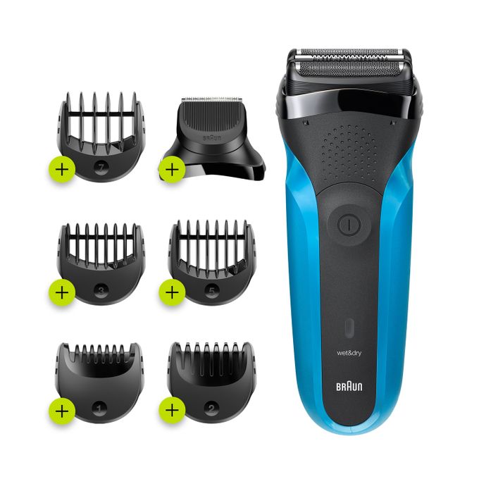  Braun Rasoir à sec Series 3 ProSkin Shave & Style 310BT avec tondeuse à barbe de précision et 5 peignes