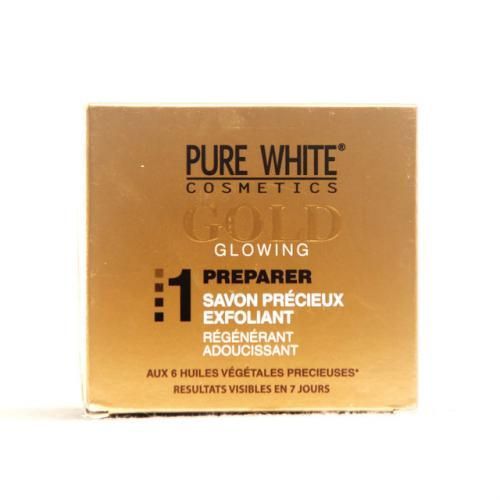  Pure White Savon Précieux Exfoliant -Visage, Genoux, Doigts, Cou & Coudes 150G