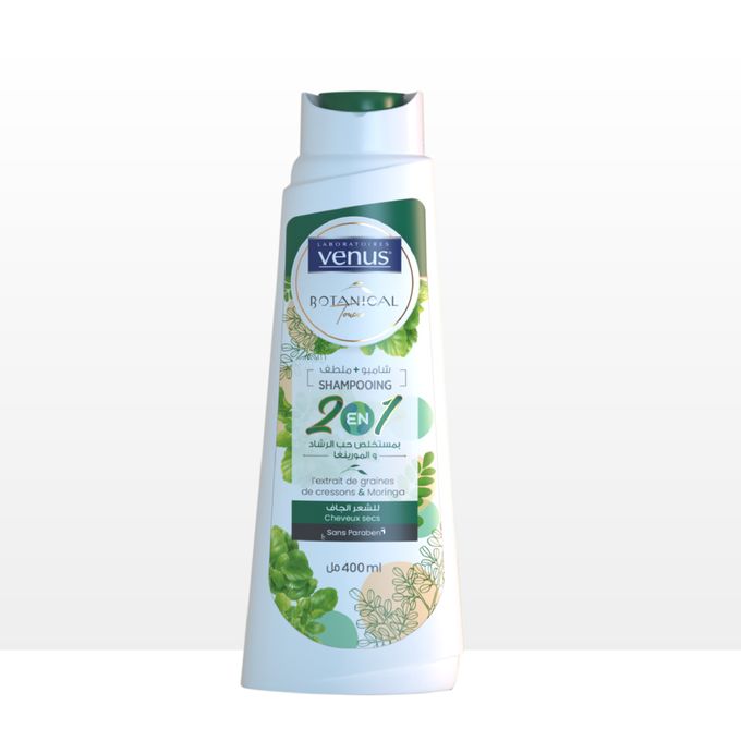  Venus Shampooing à l’extrait de graines de cressons et Moringa Antichute 400ML