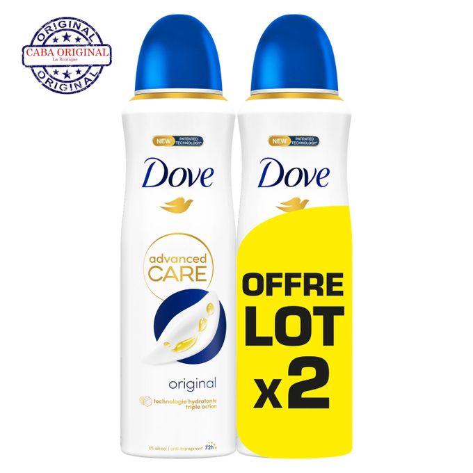  Lot de 2 Déodorants Anti-Transpirant Original Advanced Care (2 x 200ml) - Athentique Original