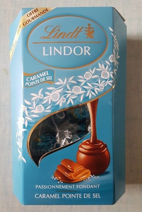  Lindt Lindor caramel pointe de sel  237 g