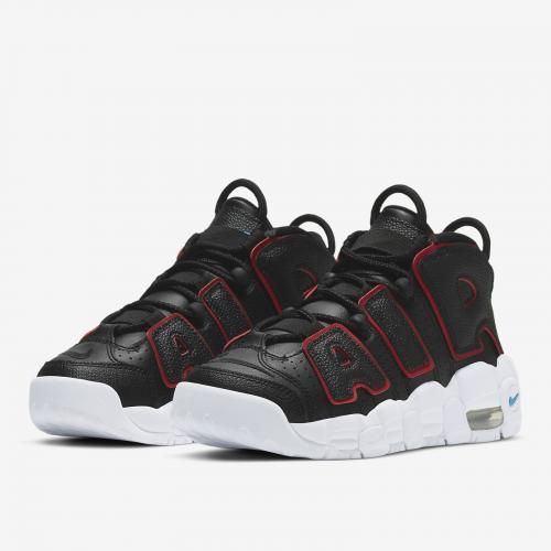  Nike Air More Uptempo (GS) Bred/DJ4610-001/Noir Fusion Rouge