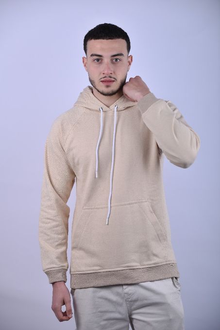  DJEB'S Sweatshirt A Capuche basique  - Coton - beige