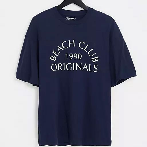  Jack & Jones T-shirt à Manches Courtes Bleu marine Homme
