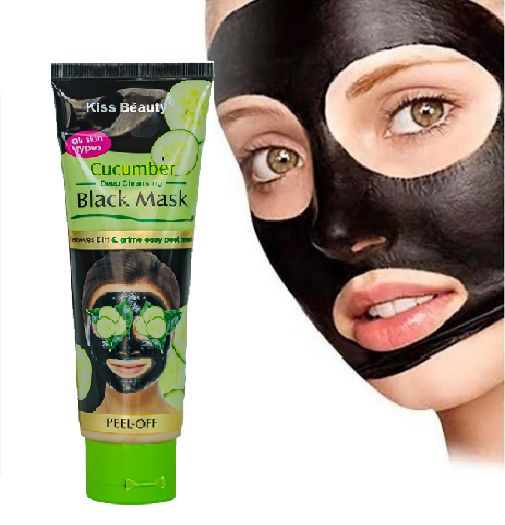  Masque De Visage Noir Avec Concombre