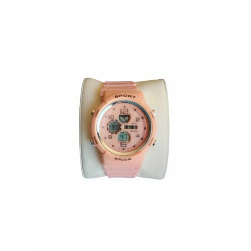  Montre enfant - Bracelet en silicone - Rose