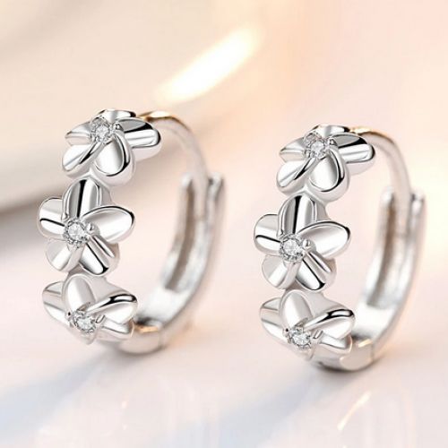  boucles d'oreilles en argent Sterling 925