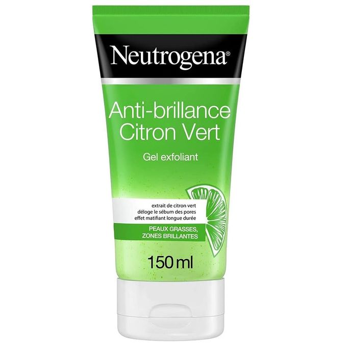  Neutrogena Anti-Brillance Gel Nettoyant Exfoliant Visage 150 ml - ORIGINAL