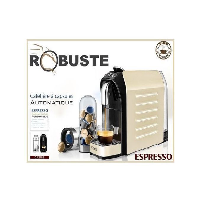  Robuste Machine À Café Automatique Espresso - 19 Bars-Cj-278 B - Beige