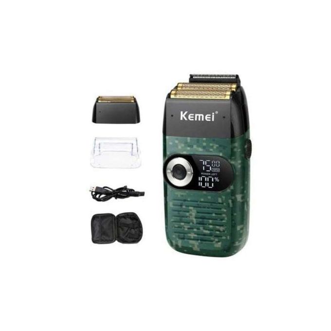  Kemei Rasoir Electrique Rechargeable 2 Lames léger rechargeable