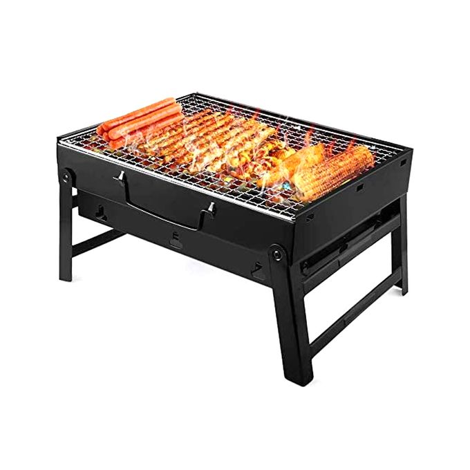  Mini barbecue portable en acier inoxydable à charbon de bois