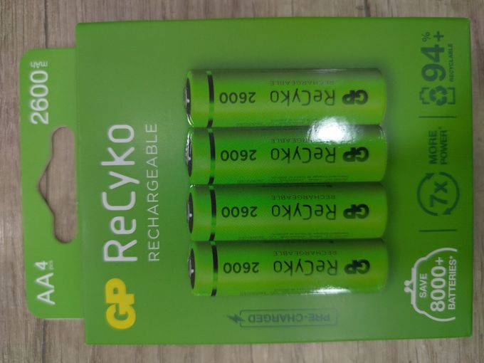  Gp AA 2600 mAh Ni-MH Batterie Rechargeable 4Pcs / Pack