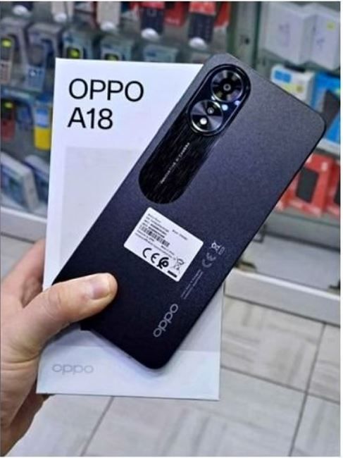  Oppo A18 (4Go+64Go) - 90Hz Ecran Sunlight-5000mAh -RAM+ jusqu'à 4Go - Glowing Black