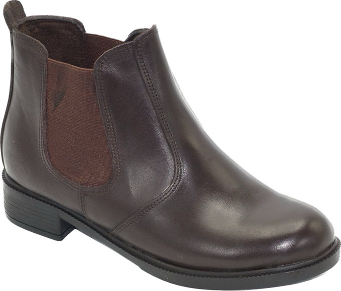  Chaussures Chelsea Pour Femme En Cuir -M20 - Marron