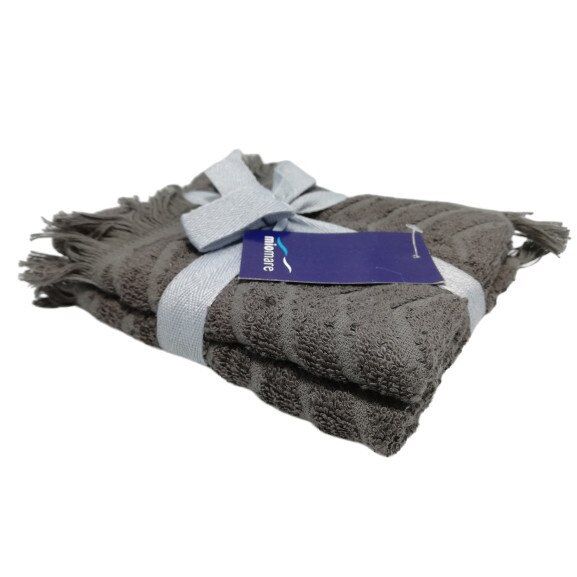  Miomare set 2 serviette 30 x 50 cm - gris