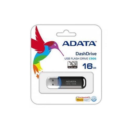 Adata Flash Disk 16Gb USB 2.0 -  C906 -  Noir