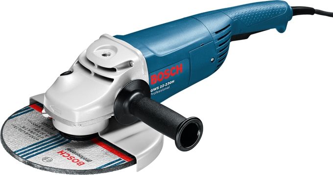  Bosch Meuleuse Angulaire à 2 Mains - GWS 22-230 H Professional - Bleu