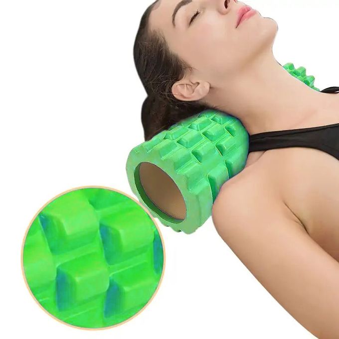  Rouleaux De Massage Corporel De Yoga 33cm×14cm- Vert