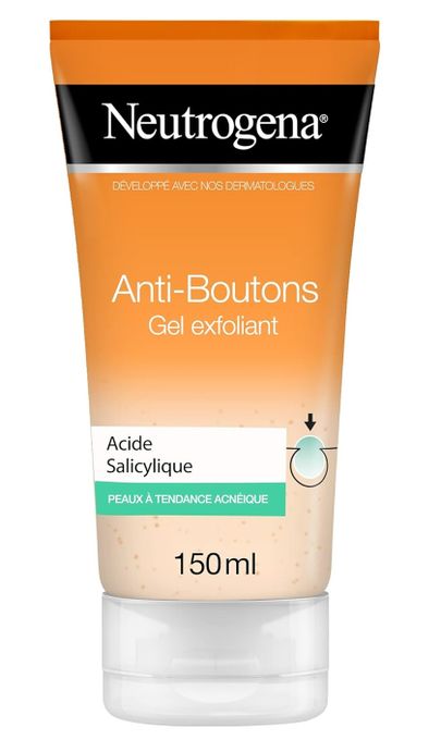  Neutrogena Gel Exfoliant- Anti Boutons -A l'Acide Salicylique - Peaux à Tendance Acnéique - 150 ml