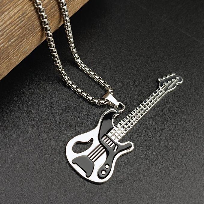  Collier Pendentif Guitare Pour Hommes et Femmes