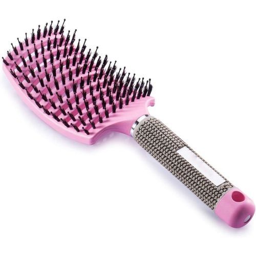  Brosse de massage démêlantes a séchage rapide brosse cheveux - Rose