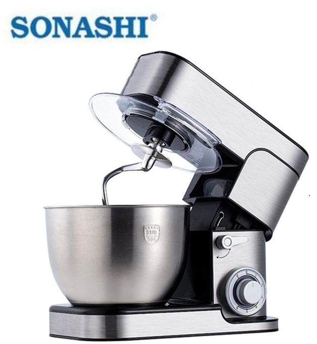  Sonashi Robot Pétrin Multifonctions En Acier Inoxydable 1500W -07L -silver