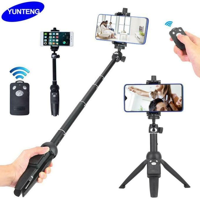  Yunteng Trépied Perche à Selfie avec Télécommande Bluetooth pour Smartphone YT-9928