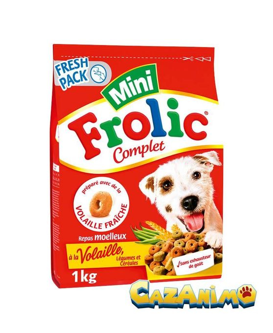  Frolic Croquettes Mini volaille & légumes 1 kg (petits chiens adultes de 5 à 10 kg)