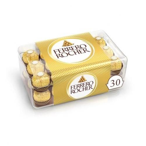  Ferrero Rocher Bouchées Chocolat au Lait noisettes (Boite de 30) 375gr