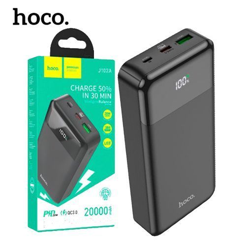  Hoco Power Bank 20 000mAh - USB QC 3.0 - Fast Charging - 20W