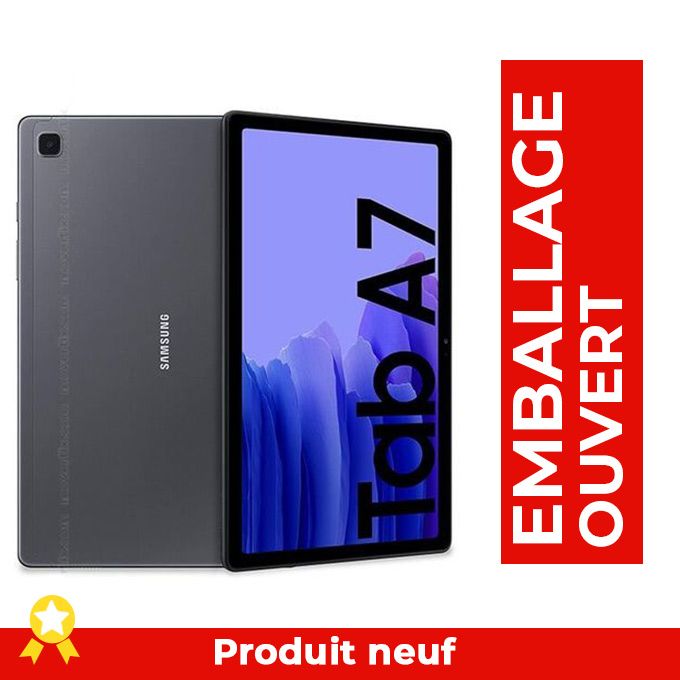  Samsung Galaxy Tab A7 -2020 - 10,4" - 32 Go de ROM - 3 Go de RAM - 4G LTE - Android 10 - 7040mAh - Gris - Emballage ouvert - Produit neuf