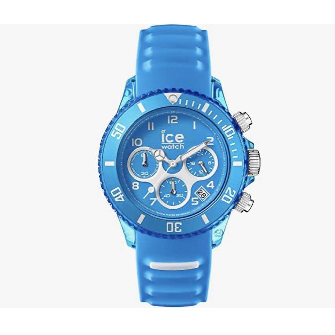  Ice Watch ICE aqua Malibu - Montre bleue homme bracelet en silicone - Chrono