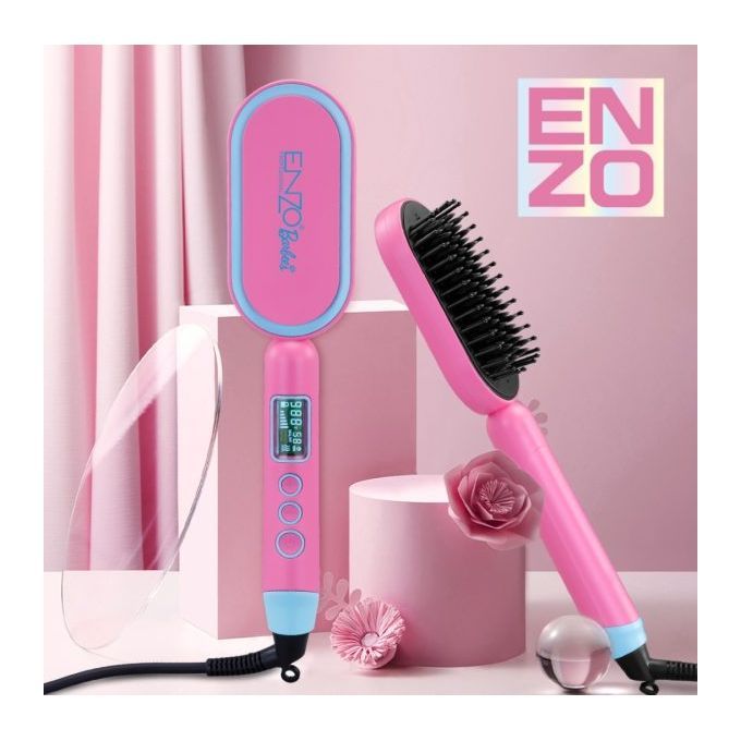  ENZO PROFESSIONAL Brosse chauffante Barbie 985F-rose