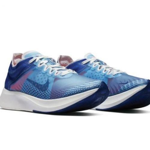  Nike Basket Pour Homme ZOOM FLY SP FAST INDIGO - AT5242-400 - ORBITE ROUGE BLEU