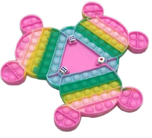  Pop It Anti Stress Table Jeux De Société Mickey Pastel  Avec Dés  30Cm