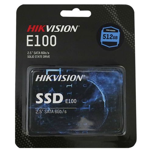  Hikvision Disque Ssd 512 Gb  2.5" Sata Iii - 6 Gb/S - E100 - Noir