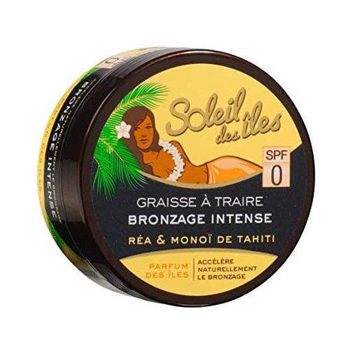  Soleil des îles Graisse à traire Bronzage intense - SPF 0 - PARFUM  vanille - 150 ml