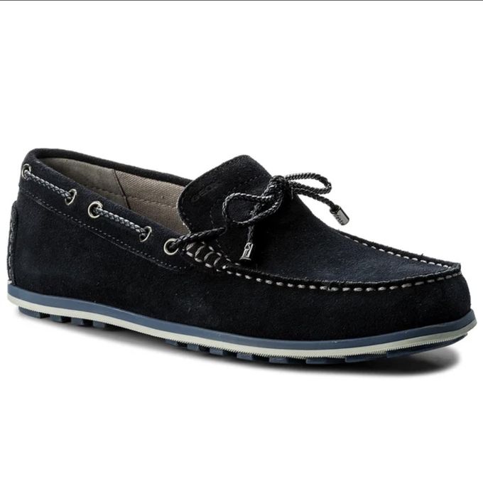  Geox Mocassins Pour Homme En Cuir/Daim Huitrol u824LB\BLEU NUIT