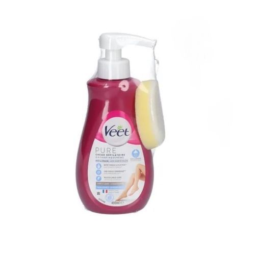  Veet Crème Dépilatoire - PURE - Sous la Douche - 400ML