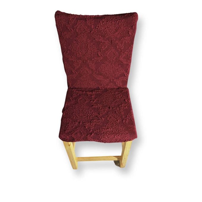  Delta Housse de Chaise Mini En Jacquard 6 Pièces Bordeaux