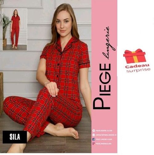  PIEGE Pyjama Femme Sila - Multicouleur