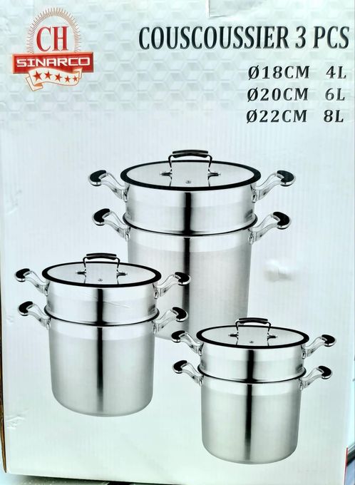 sinarco couscoussiere inox 