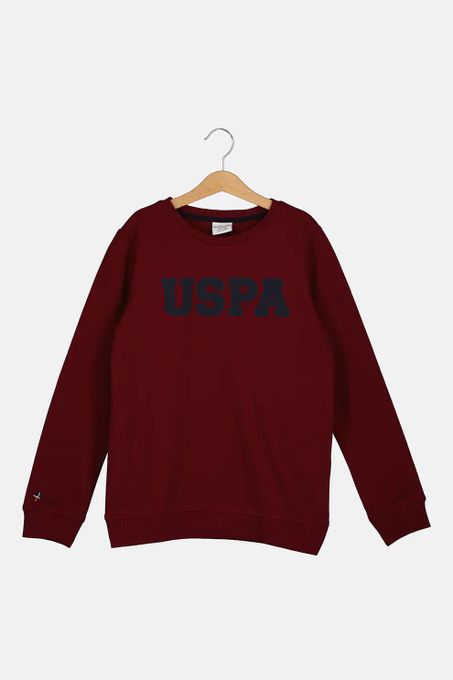  US POLO Sweatshirt Garçon  - 1259385VR014- Bordeaux
