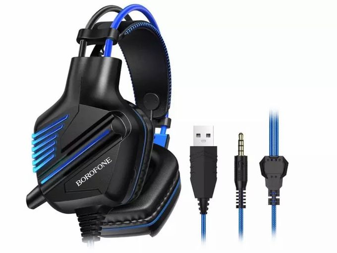  Borofone Casque Gaming Stereo Jack 3.5 Mm Pour Mobile Gaming / Laptop / Ps4 Bo101