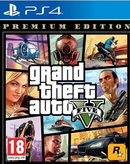  Sony Jeux PS4 - Grand Theft  - Auto V Five - Edition premium