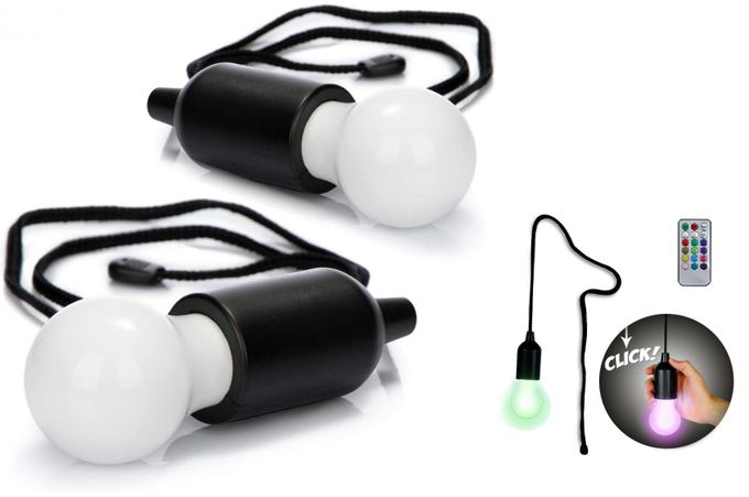  Ampoule LED portable avec cordon et telecommande