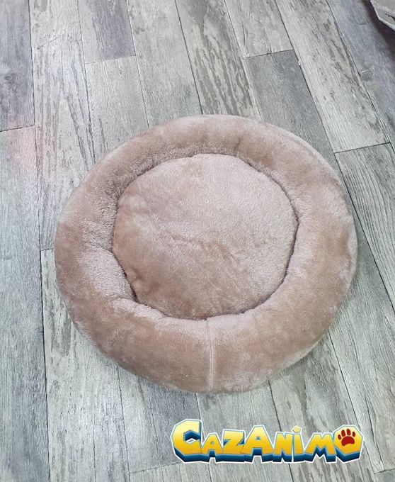  Coussin Rond pour Chats & Petits Chiens Champagne 55cm